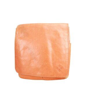 Patricia Nash Flap Closure Crossbody Bag Purse Orange Leather